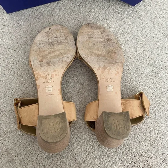 Stuart Weitzman Broadband Sandal | Size 9.5 | Pecan - Picture 4 of 5